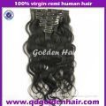 100% Unprocessed Virgin Remy Human Hair Extension Clip In Curly Style